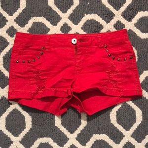 Hip red shorts